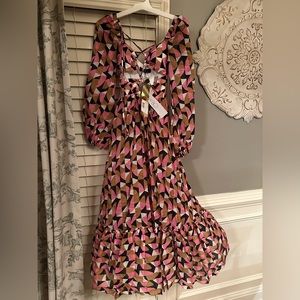 PatBO Plitka Abstract Maxi Dress